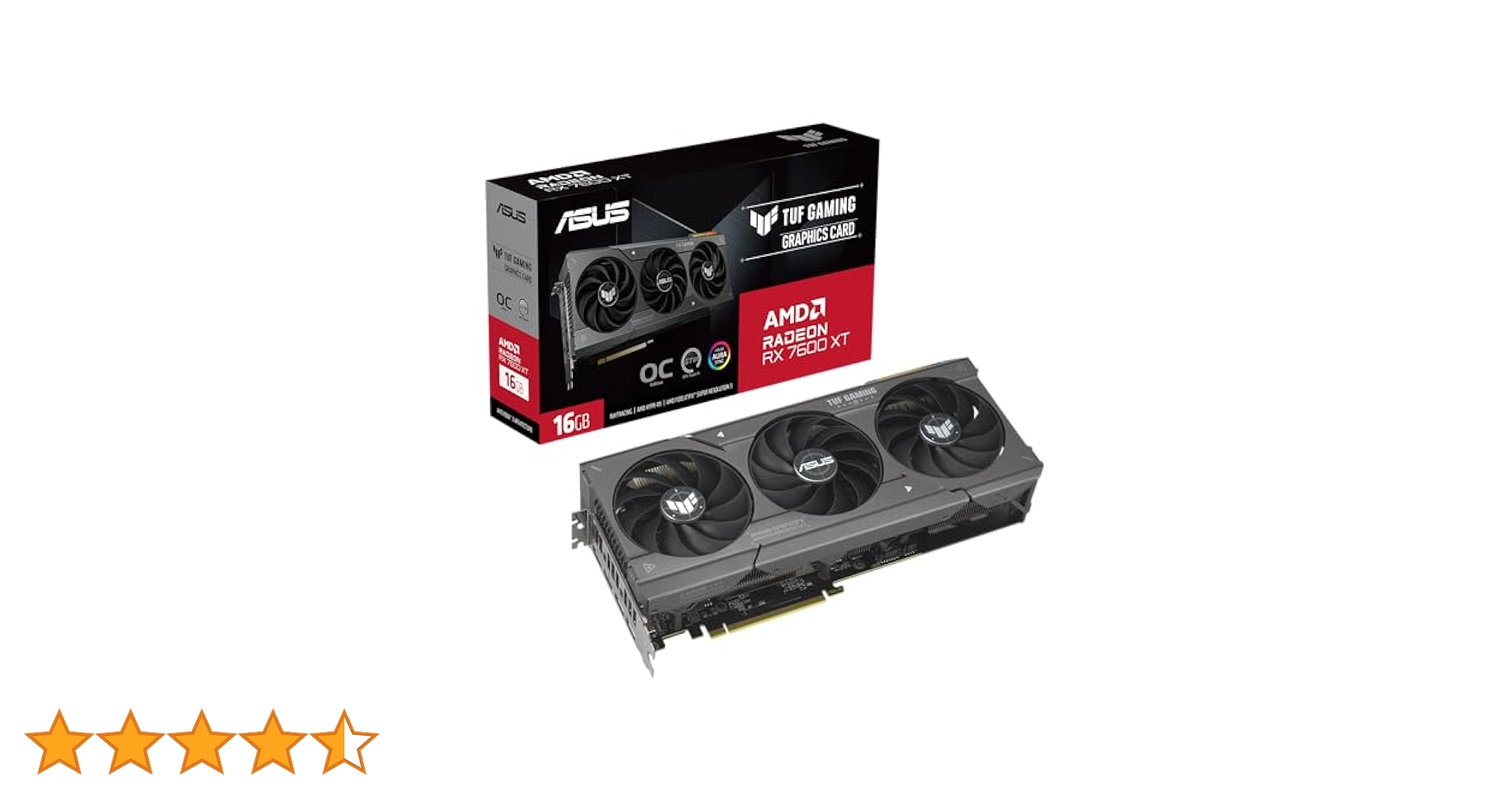 グラフィックボード・グラボ・ビデオカード ASUS Radeon RX 7600 V2 OC Edition 8GB Amazon | ASUS Dual Radeon™ RX 7600 V2 OCエディション 8GB